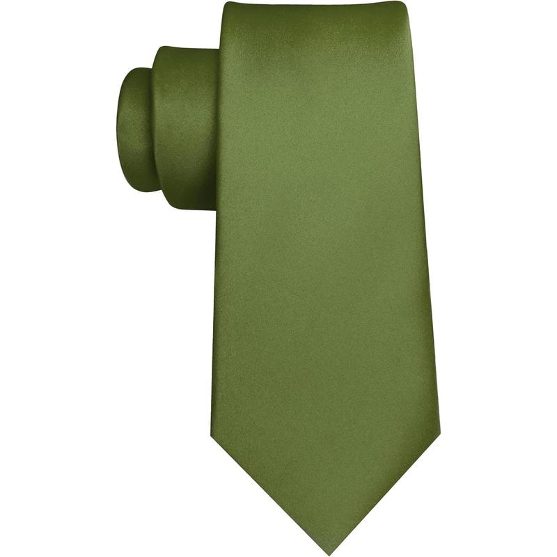 Solid Color Polyester Tie Necktie for Men (8cm)