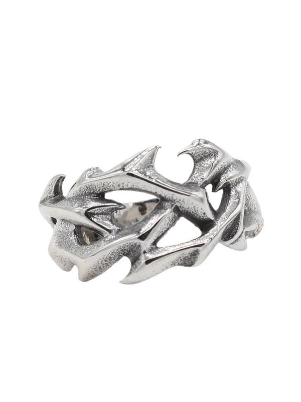 Fashion Hollow Out Design Stainless Steel Ring, Party Accessories for Both Men & Women, Casual Jewelry for Party, Daily Clothing Decor, Trendy All-match & Exquisite Jewelry for Birthday Gift