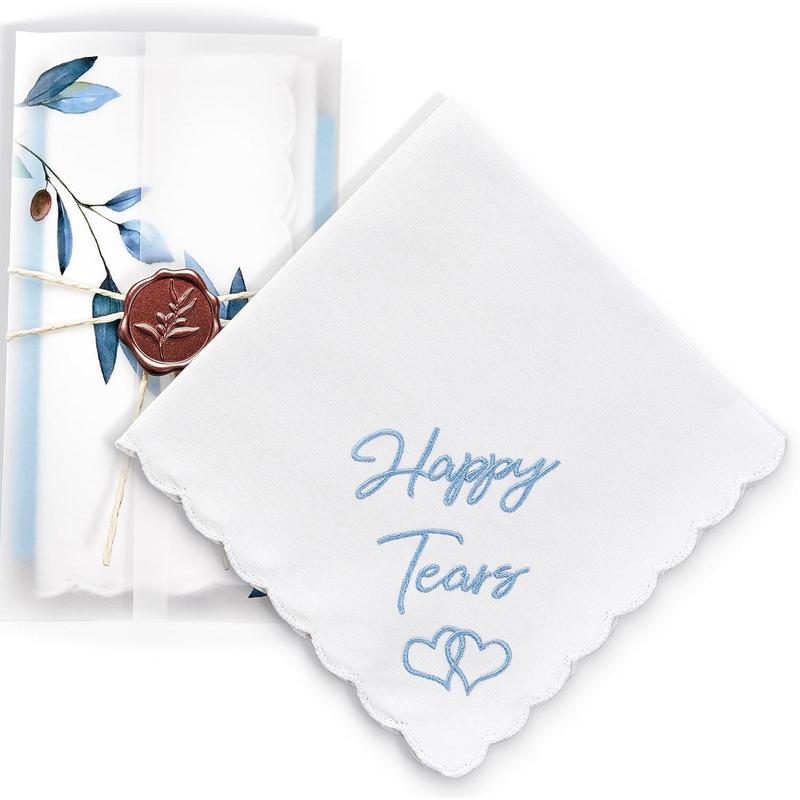 Mother Of The Bride Gifts Something Blue For Bride On Wedding Day Handkerchief