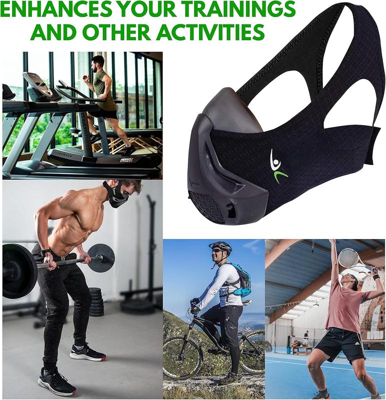 Breathing Workout Mask - Enhance Stamina & Endurance | 24-Level Adjustable Airflow for Optimal Lung Performance | Elevate Cardio & Gym Training for Men & Women