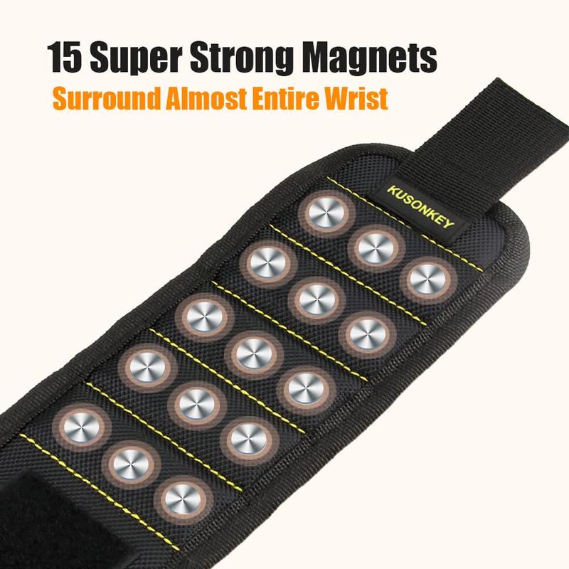 Magnetic Wristband Tool Gift for Men - Strong Magnet Screw Holder, Perfect Christmas Gift for Dad, Electrician, or Handy Man