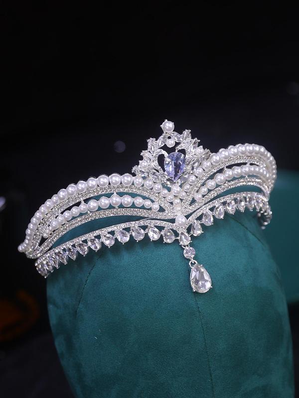 Rhinestone Decorated Headband, Hollow Out Design Bridal Headwear for Wedding Bridal Party Formal Occasions, Elegant Fashion Accessories for Women