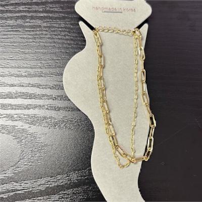 2 Row Chain Anklet through MARKET