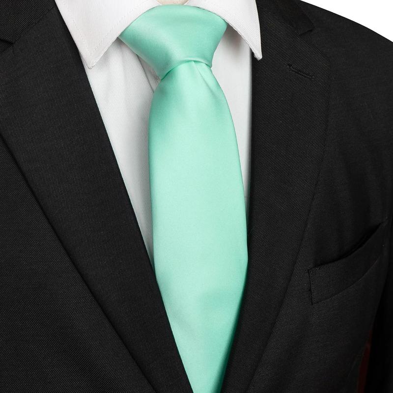 Solid Color Polyester Tie Necktie for Men (8cm)