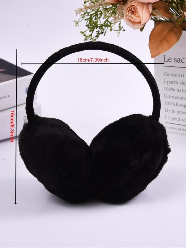 Solid Color Foldable Earmuff, Fashionable Warm Earmuff for Women, Casual Trendy Earmuff for Fall & Winter, Fashion Accessories for Daily Life