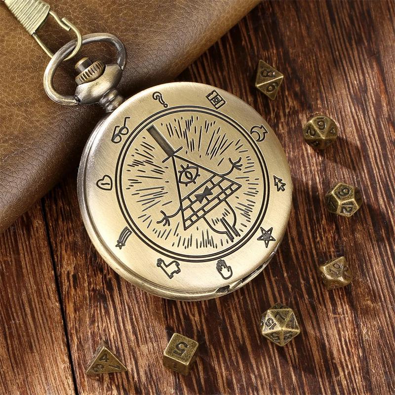 Gravity Falls Bill Cypher Mini Dice Holder Pocket Watch Case