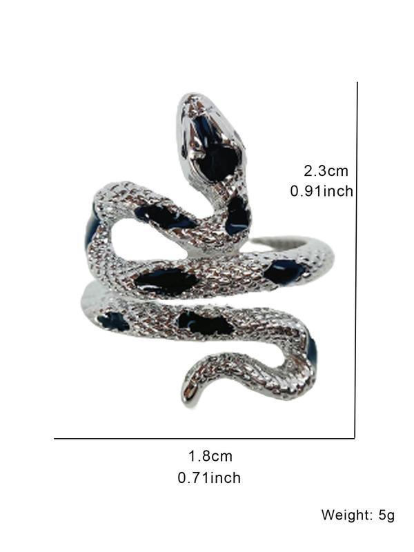 Snake Design Cuff Ring, Snake Decor Ring For Daily Decoration, Fashionable Accessory For Women