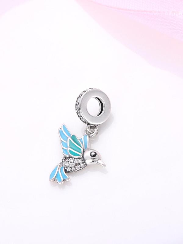 Cute Bird Design Pendant, Rhinestone Decor Pendant for Bracelet & Necklace, Fashion Accessories for Women, Trendy All-match & Exquisite DIY Jewelry for Birthday Gift