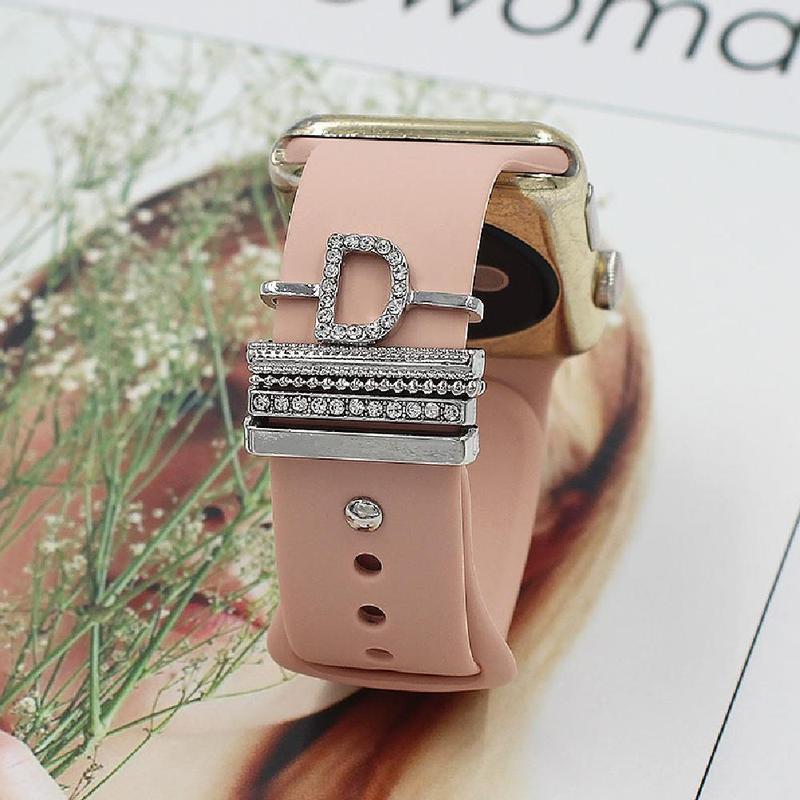 Rhinestone Decor Watch Band Decoration Ring, Fashionable Watch Strap Accessories for Women & Men, Smart Watch Accessories, Smart Watch Decor