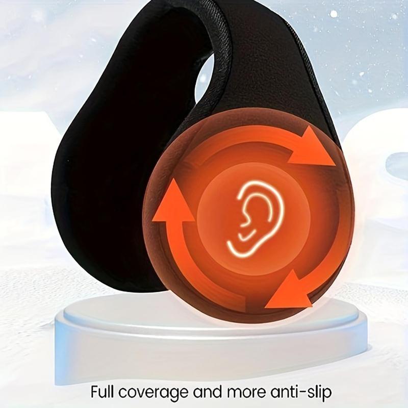 Winter Fluffy Earmuffs, 1 Count Outdoor Cycling Skiing Protective Gear, Foldable Thick Warmth Protector for Men & Women