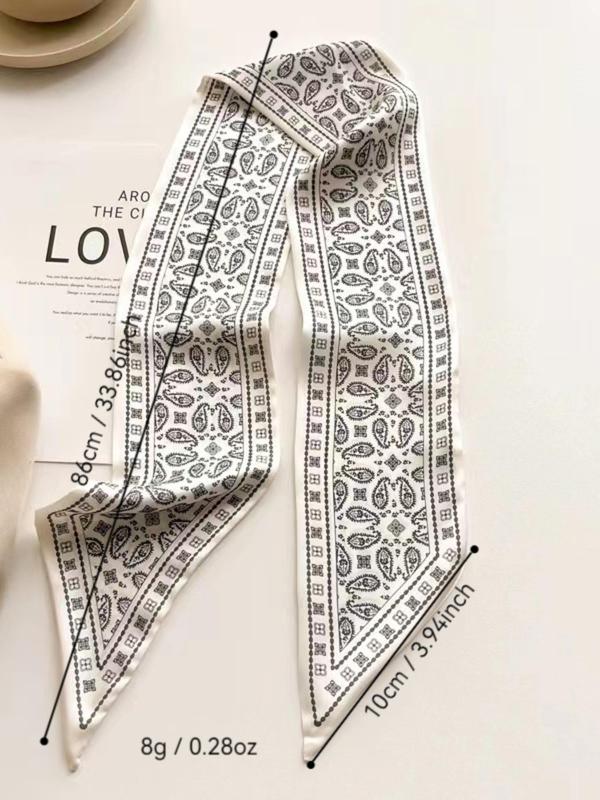 Women's Boho Style All Over Printed Long Scarf (4counts), Vintage Trendy Soft Comfortable Shawl, Fashionable Scarf for All Season