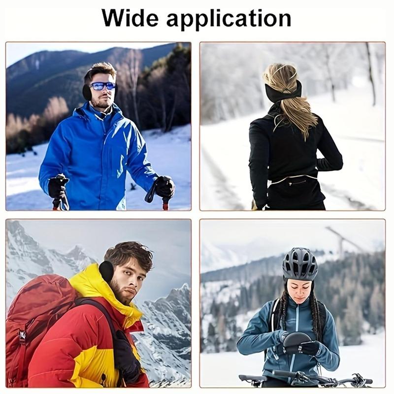 Winter Fluffy Earmuffs, 1 Count Outdoor Cycling Skiing Protective Gear, Foldable Thick Warmth Protector for Men & Women