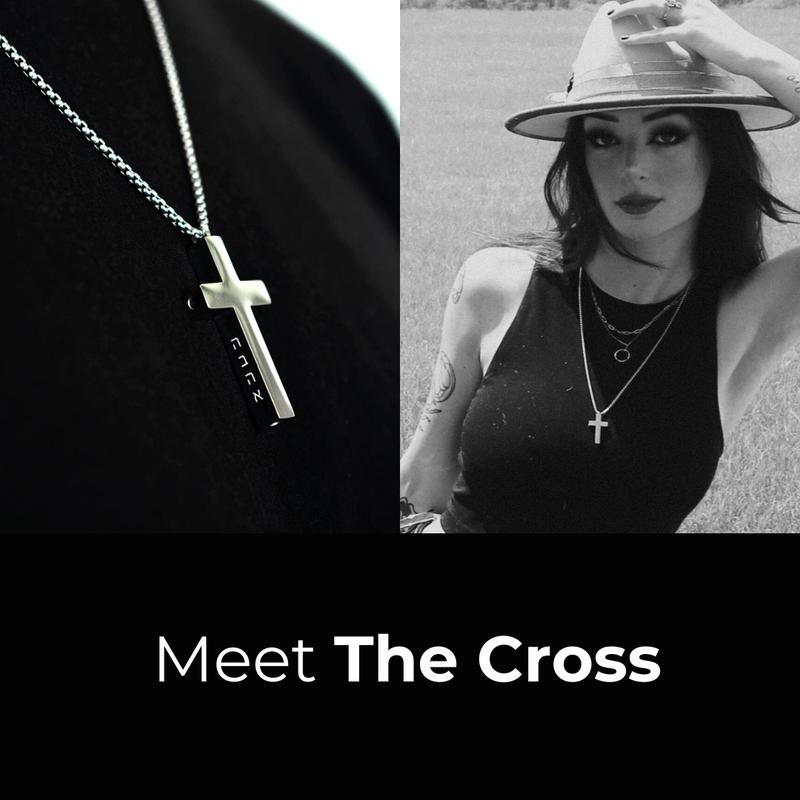 AUXGIN Cross Necklace Breathing Tool For Stress & Anxiety Relief