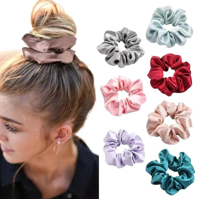 YMSGIRL Fashionable Hair Elastic Ties - Elegant Style, Random Color, High Elasticity & Comfort For Women, Ideal For Parties, 1 Per Pack