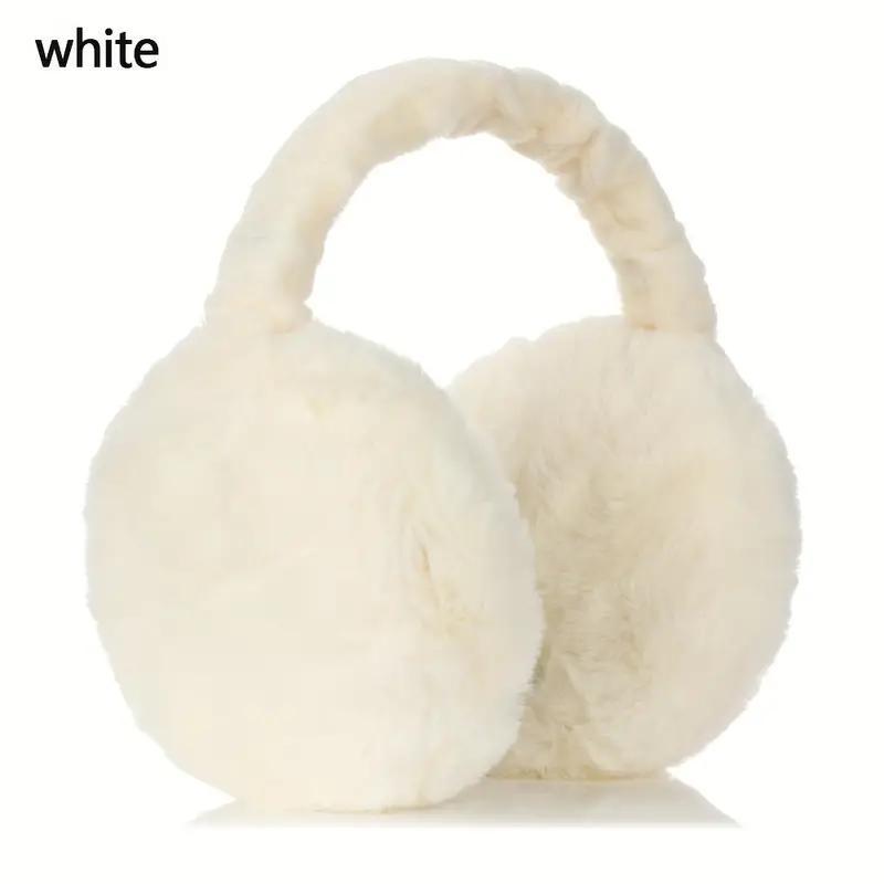 Solid Color Ear Muff, 1 Count Soft Plush Ear Cover, Foldable Ear Warmer, Comfortable Earmuffs for Outdoor Sports, Christmas Gift