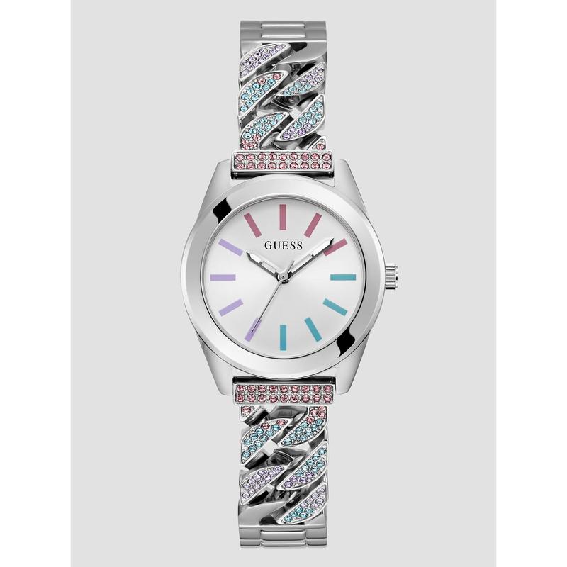 GUESS Female Silver-Tone Analog Watch