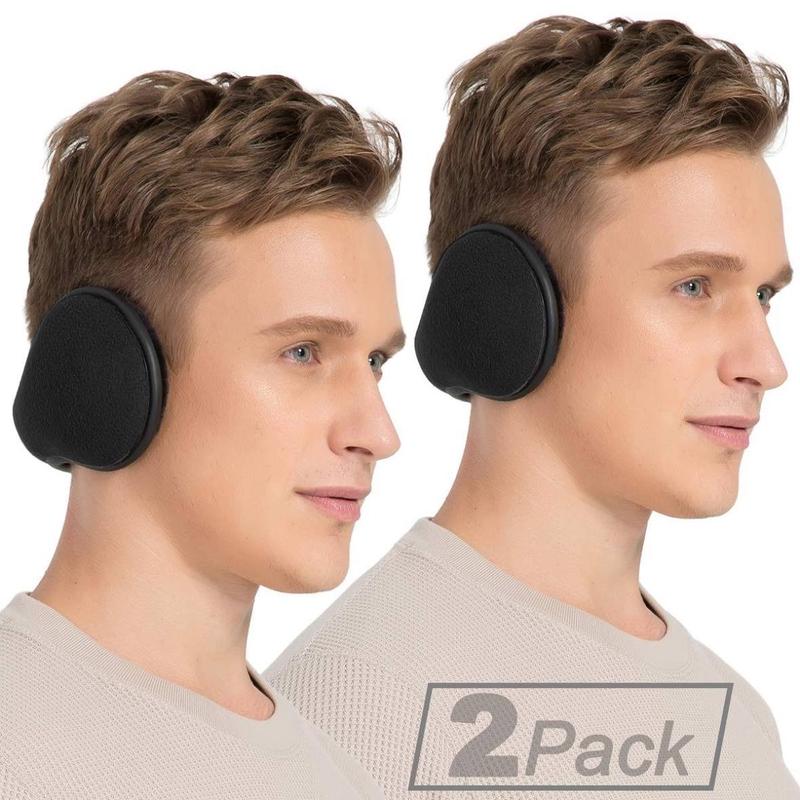 2 Pack Unisex Winter Fleece Ear Muffs