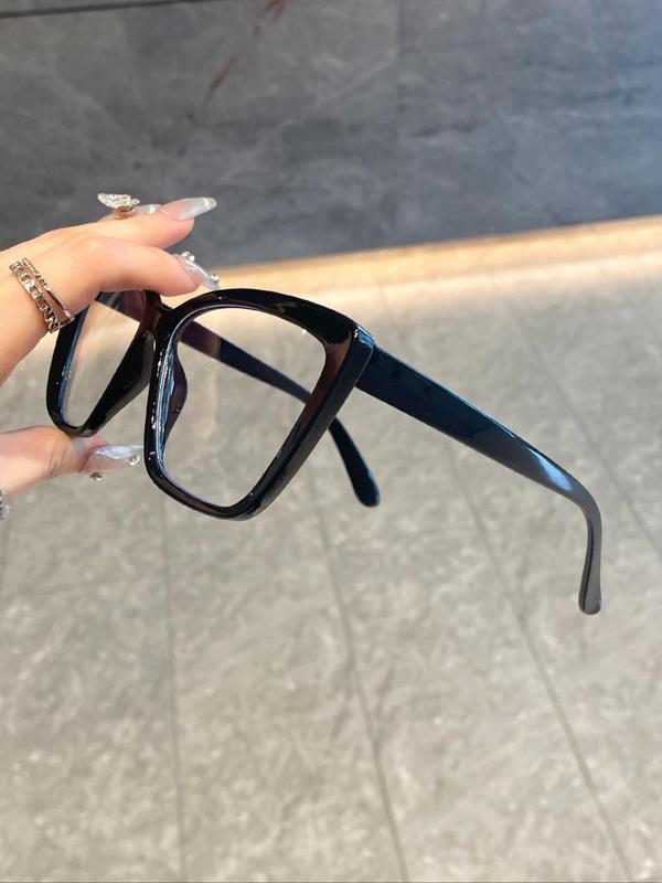 Women's Cat Eye Frame Eyeglasses, Trendy Casual Eyeglasses for Everyday Use, Fashion Accessories for Outdoor Activities