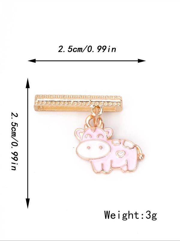 Cute Cartoon Cow Design Watch Band Decoration, Fashionable Watch Band Charm for Women & Girls, Trendy All-match & Exquisite Watch Band Accessories for Birthday Gift