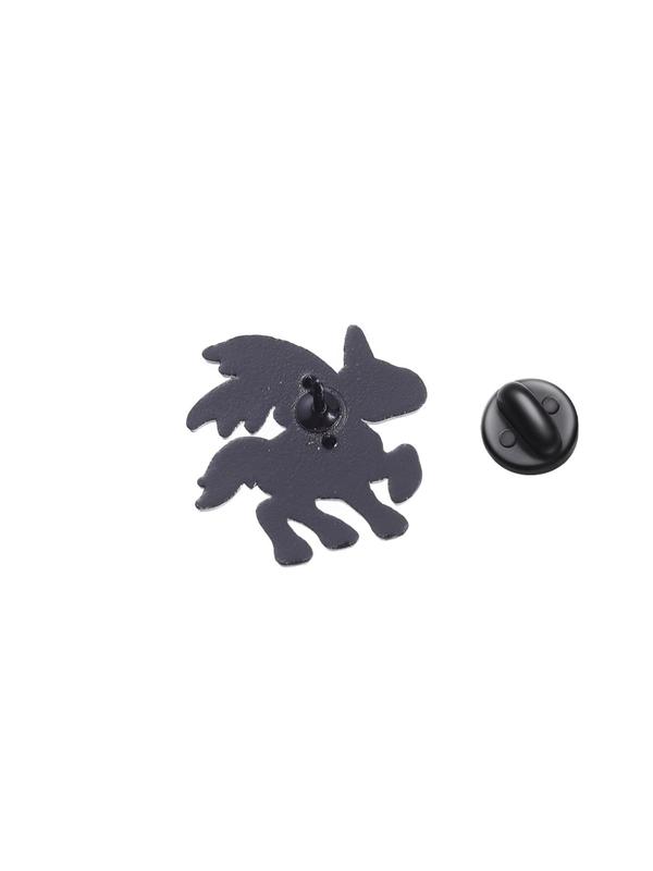 Cute Skeleton Unicorn Design Brooch, Fashion Alloy Badge for Clothes, Enamel Pin Suitable for Backpacks, Jeans, Scarves, Hats Decoration, Casual Alloy Accessory for Men & Women