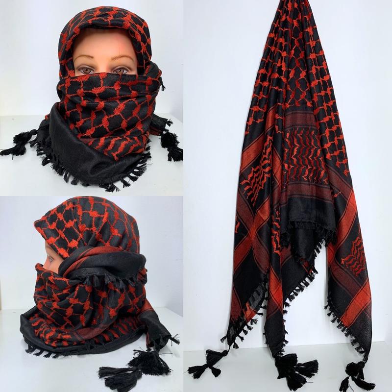 Original woven Palestinian keffiyeh Scarf, traditional. Unisex Traditional woven Palestinian Keffiyeh, Kufiya, Shemagh, or scarf with classic Palestinian patterns