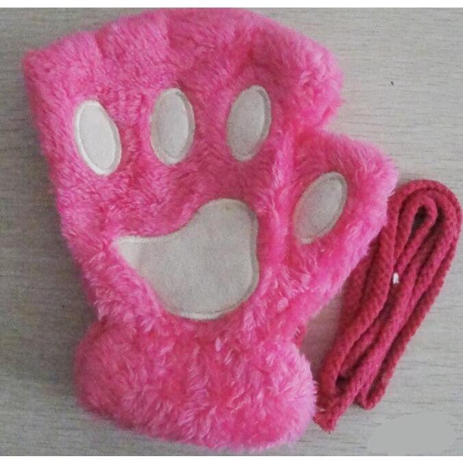 Winter Cover Paw Bear Cat Claw Gloves