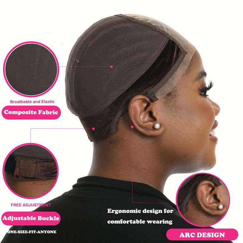 4x5 Transparent Lace Wig Grip Caps for Keeping Wigs in Place Non Slip Lace Grip Band Make Your Wigs Glue Free for Black Women Daily Use