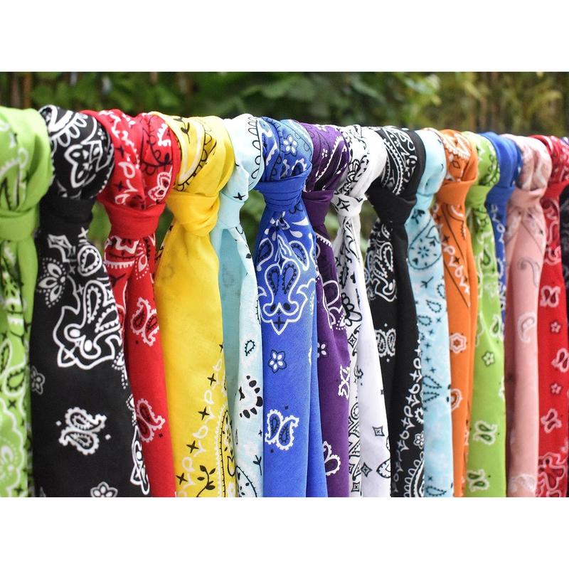 6-pack 100% cotton bandanas-Holiday Gifts for Men Women