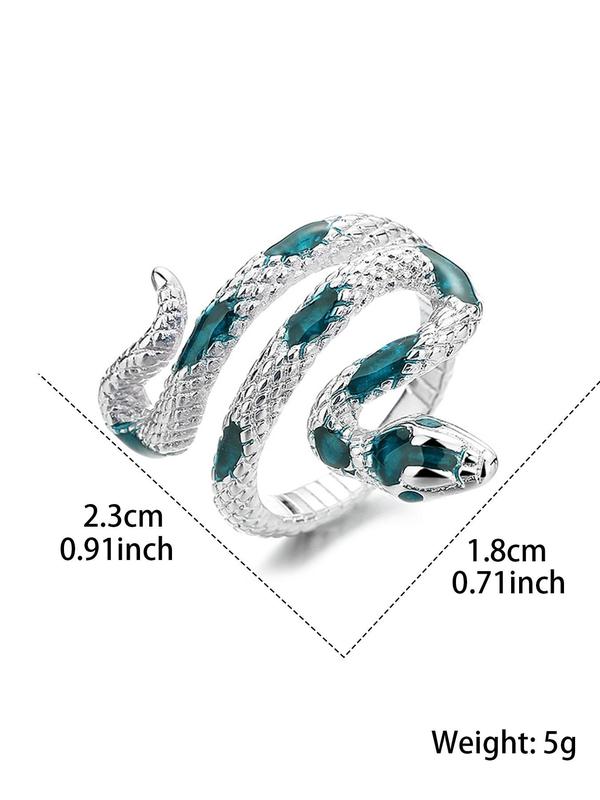 Snake Design Cuff Ring, Snake Decor Ring For Daily Decoration, Fashionable Accessory For Women