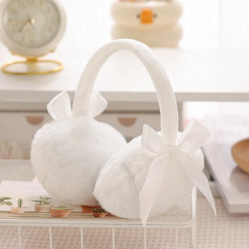 Women Plush Earmuffs Set, Warm Ear Protection For Autumn Winter