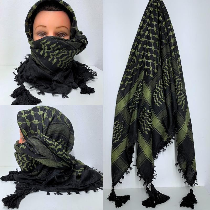 Original woven Palestinian keffiyeh Scarf, traditional. Unisex Traditional woven Palestinian Keffiyeh, Kufiya, Shemagh, or scarf with classic Palestinian patterns