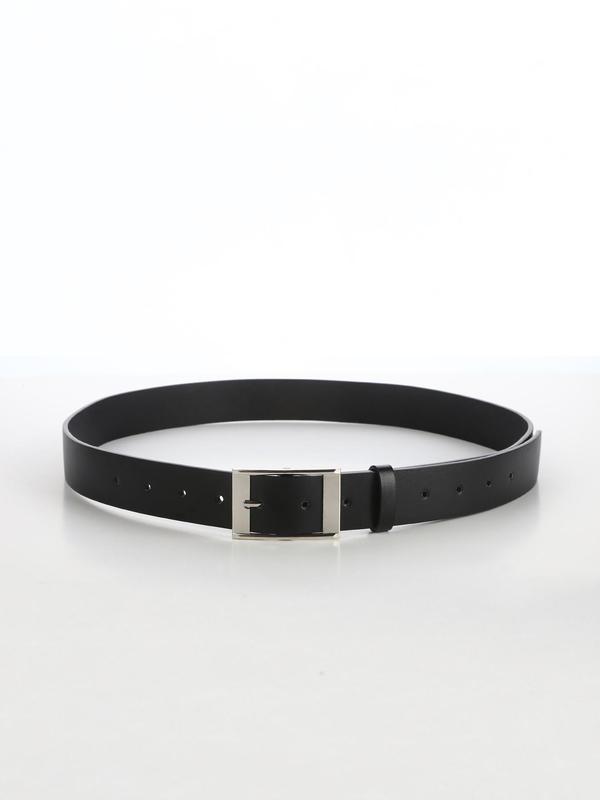 Casual Men's Plain Color Pu Buckle Belt As Gift, Hot Fashion Belt for Party, Daily Clothing Decor, Trendy All-match & Exquisite Belt