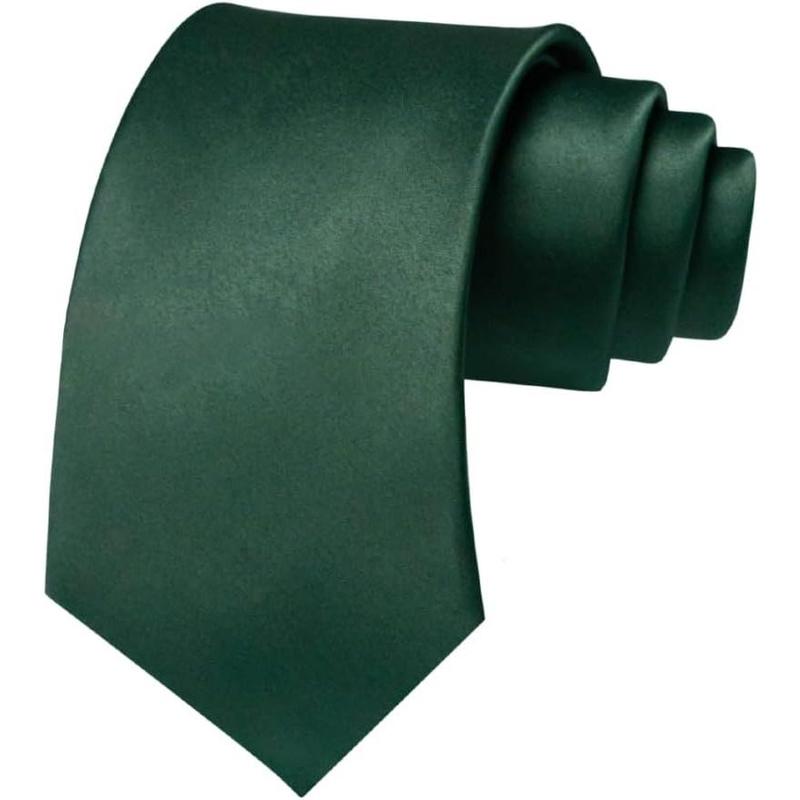 Solid Color Polyester Tie Necktie for Men (8cm)