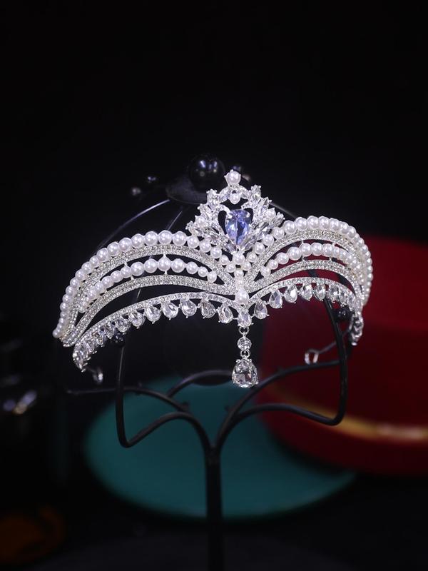 Rhinestone Decorated Headband, Hollow Out Design Bridal Headwear for Wedding Bridal Party Formal Occasions, Elegant Fashion Accessories for Women