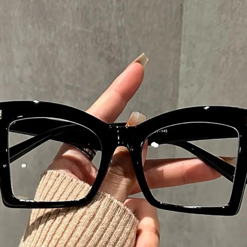 Chic Y2K Style Oversized Glasses for Women with Clear Lens