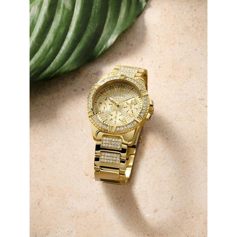 GUESS Female Gold-Tone Multifunction Watch