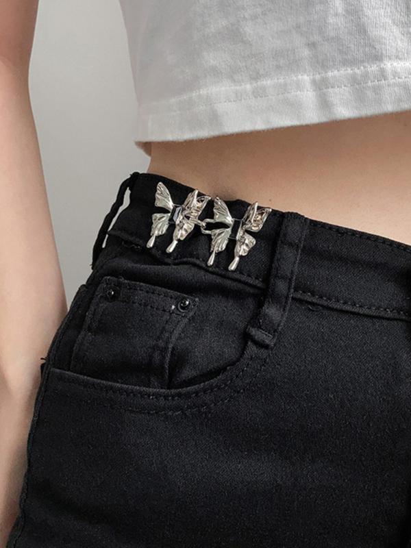 Women's Butterfly Design Waist Buckle, Fashionable Clothes Accessories for Jeans & Skirt, Trendy All-match & Exquisite Brooch for Birthday Gift