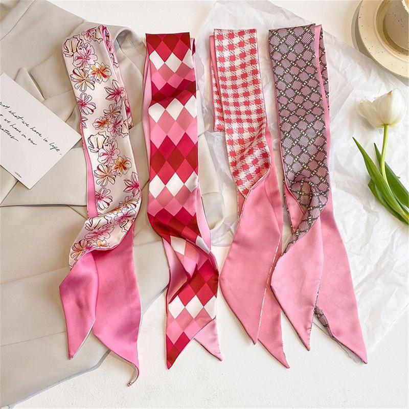 17 Pack 12 pack Purse Scarf for Bags Silk Head Scarf for Hair Handbag Women Scarfs Band Hair Neck Scarves Fashion