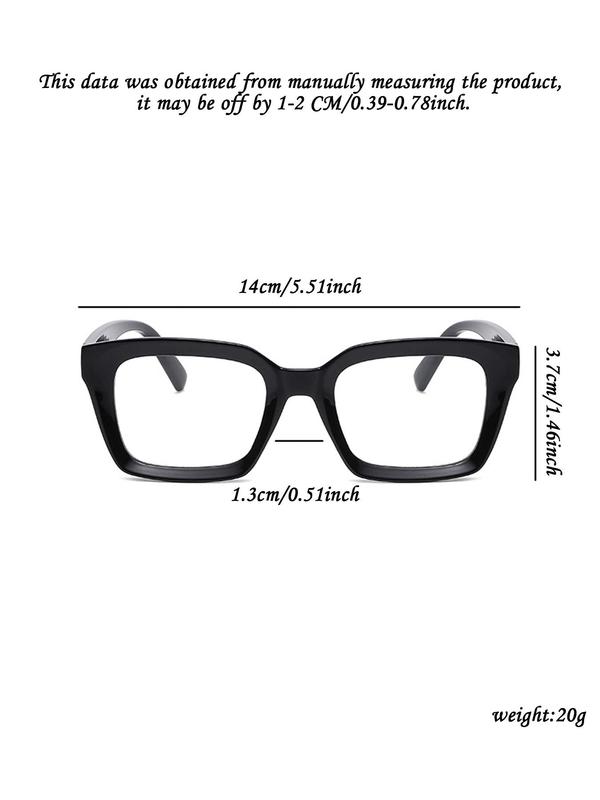 Minimalist Cat Eye Frame Eyeglasses for Everyday Use, Basic Flat Frame Eyeglasses, Unisex Eyeglasses for Work, Daily Decor, Perfect for Student Daily Use