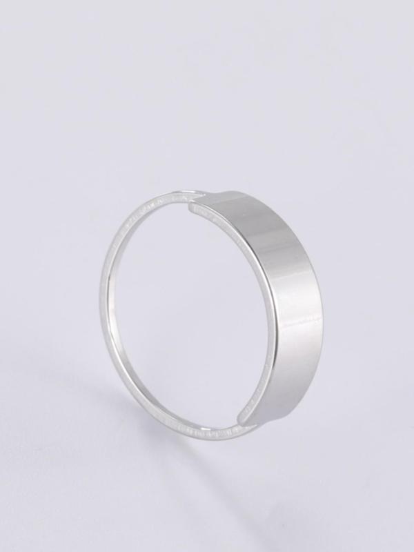 Fashion Trendy Stainless Steel Ring, Classic Geometric Design Ring for Women & Girls, Fashion Jewelry for Party, Daily Clothing Decor, Trendy All-match & Exquisite Jewelry for Birthday Gift