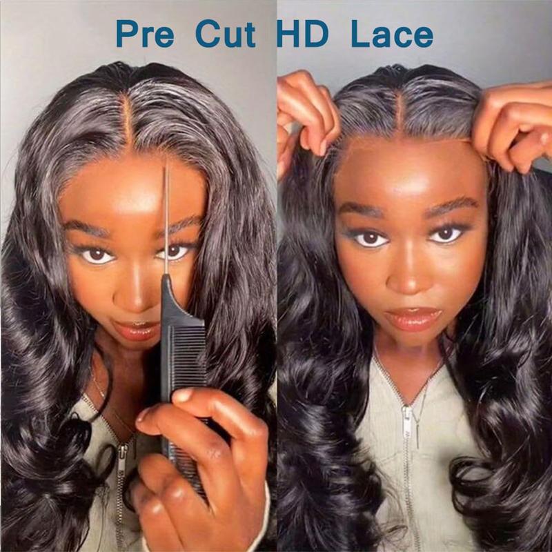 Ready to Wear and Go Transparent Lace Closure Human Hair Wigs Body Wave Glueless Wig 6x4 4x6 Lace Wig for Women Pre Plucked Pre Cut 28 30 Inch 180% Bling Hair Sale