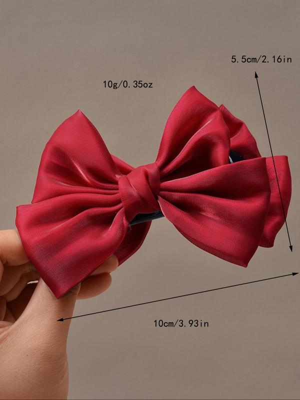 Women's Cute Bowknot Design Hair Claw, Trendy Elegant Hair Claw, Chic All-match Hair Accessories for Hairstyle Decor for Women & Girls