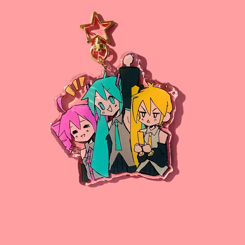 Vocaloid Charms! [Hatsune Miku, Triple Baka, Kagamine Rin, Calne Ca]