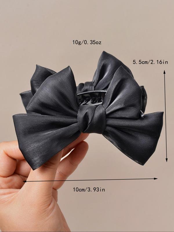 Women's Cute Bowknot Design Hair Claw, Trendy Elegant Hair Claw, Chic All-match Hair Accessories for Hairstyle Decor for Women & Girls