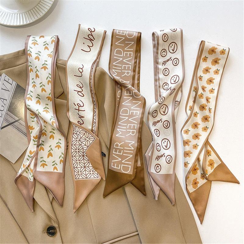 17 Pack 12 pack Purse Scarf for Bags Silk Head Scarf for Hair Handbag Women Scarfs Band Hair Neck Scarves Fashion