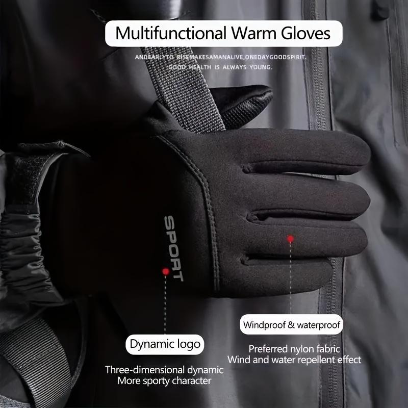 Warm & waterproof winter cycling gloves for men & women-touchscreen compatible, windproof & insulated for cold weather driving