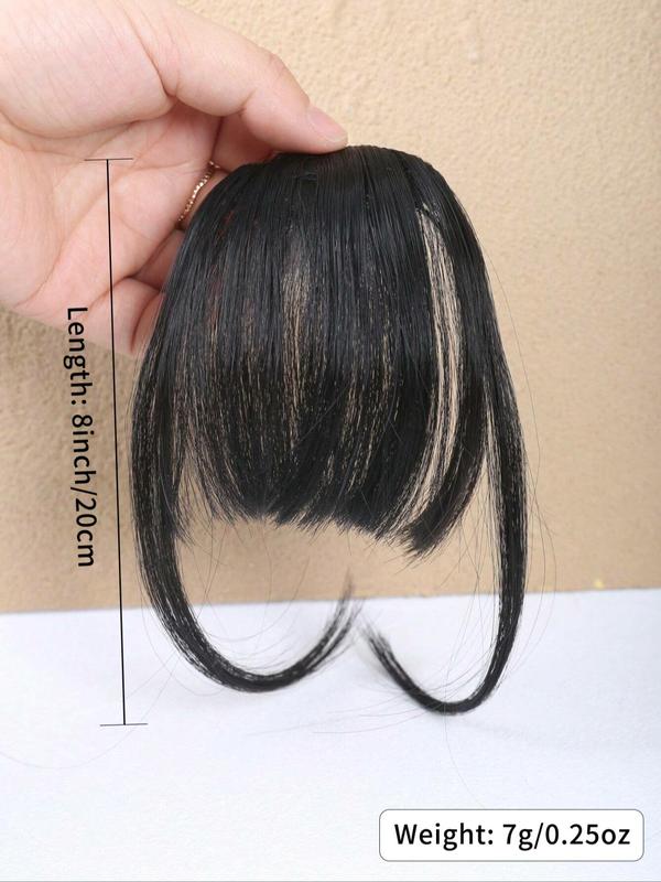 Clip-in Bangs, Natural Fluffy Bangs Hairpiece, Synthetic Extensions, Air Bangs Hairpiece, Clip in Hair Extensions for Women