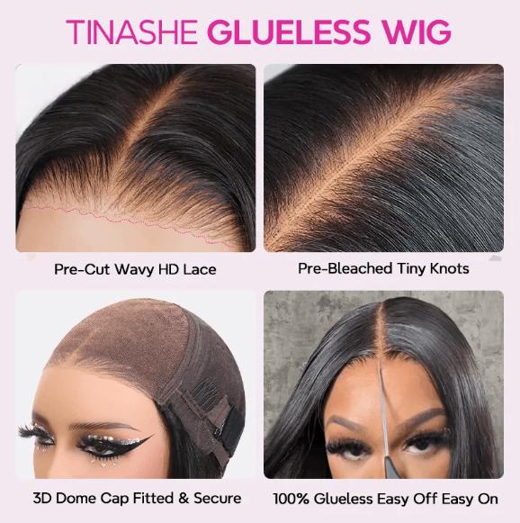 Tinashe Highlight Honey Blonde  6x5 Pre-Cut Lace Ready To Go Glueless Wig Pre-everything