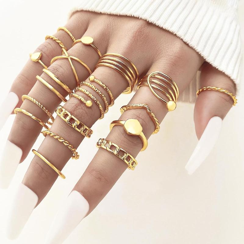 93 Pieces Gold Jewelry Set for Women Fashion Costume Jewelry Gold Plated Necklace Bracelet Ring Gold Earrings Set for Women