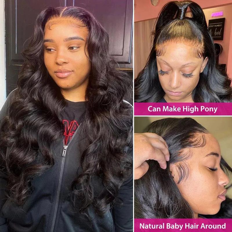 HD Transparent 13x6 Lace Front Remy Hair Wigs Raw Indian Body Wave Pre Plucked Remy Hair Wig HD 13x4 Lace Frontal Wigs For Women  Buy 1 Wig Get 1 Pink Bag 1 HD Wig Cap 1 Brown Wig Cap and 1 Eyelashes transparent lace